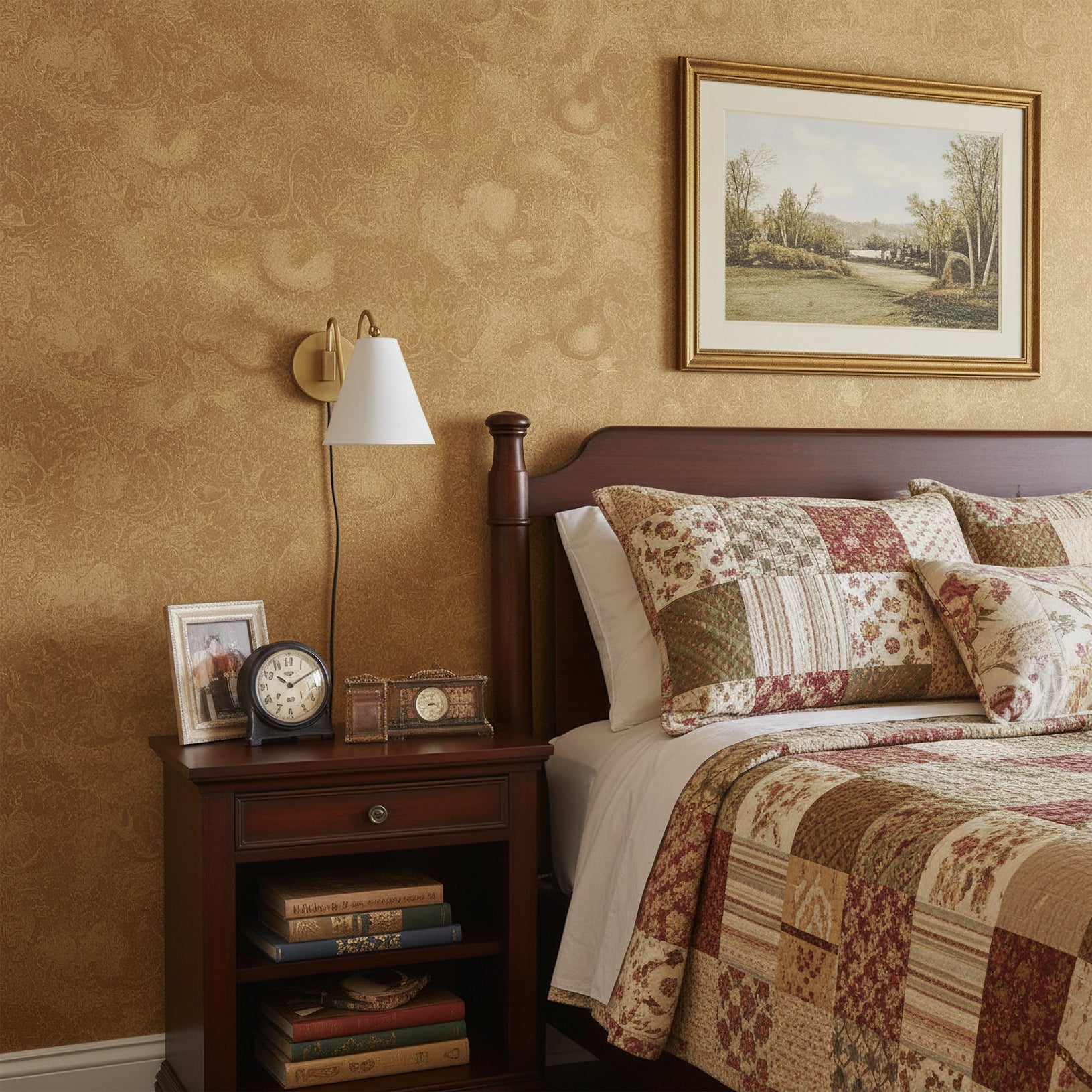 Cleome swing arm lamp fabric shade close-up - Casa Norex