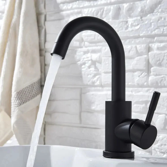 Bathroom Basin Faucet — stainless steel in Black finish | Casa Norex