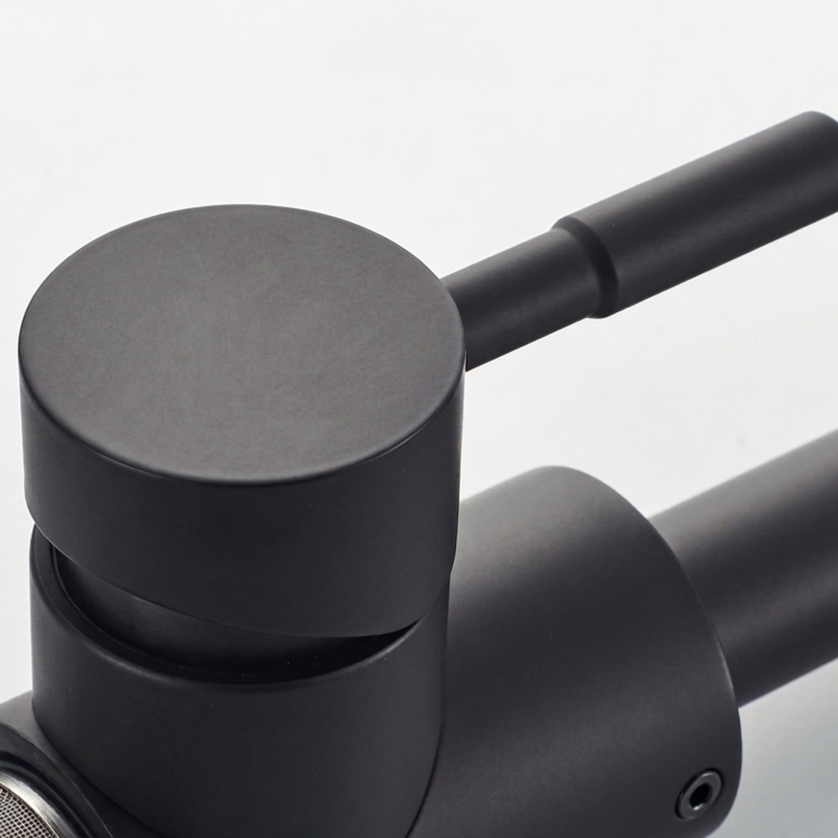 Steelcrest Bathroom Basin Faucet side profile — Black finish — Casa Norex