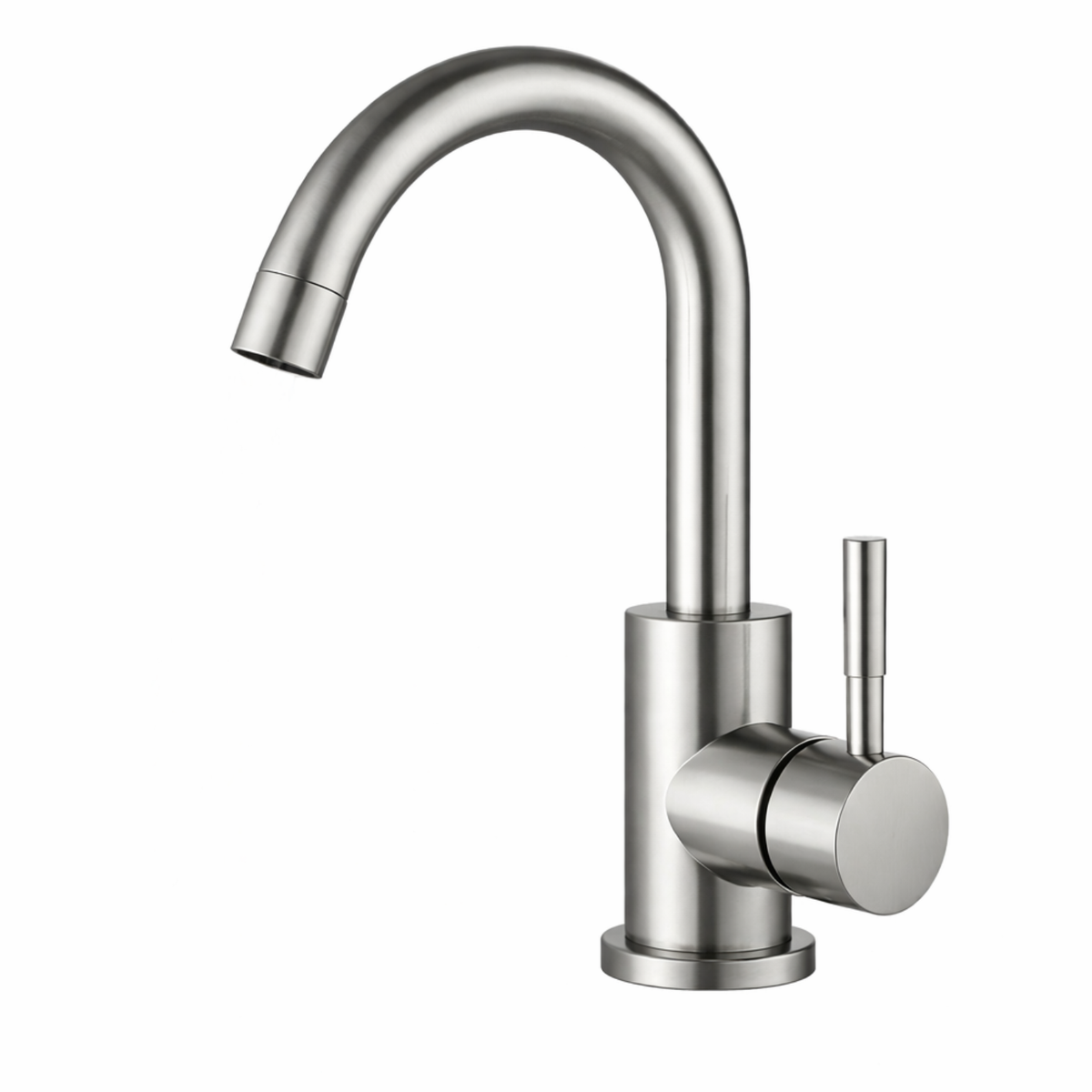 Steelcrest Bathroom Basin Faucet handle detail — Brushed Nickel finish — Casa Norex
