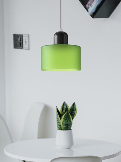 Verdoma Modern Cylinder Glass Design Pendant Light for Kitchens and Dining Rooms