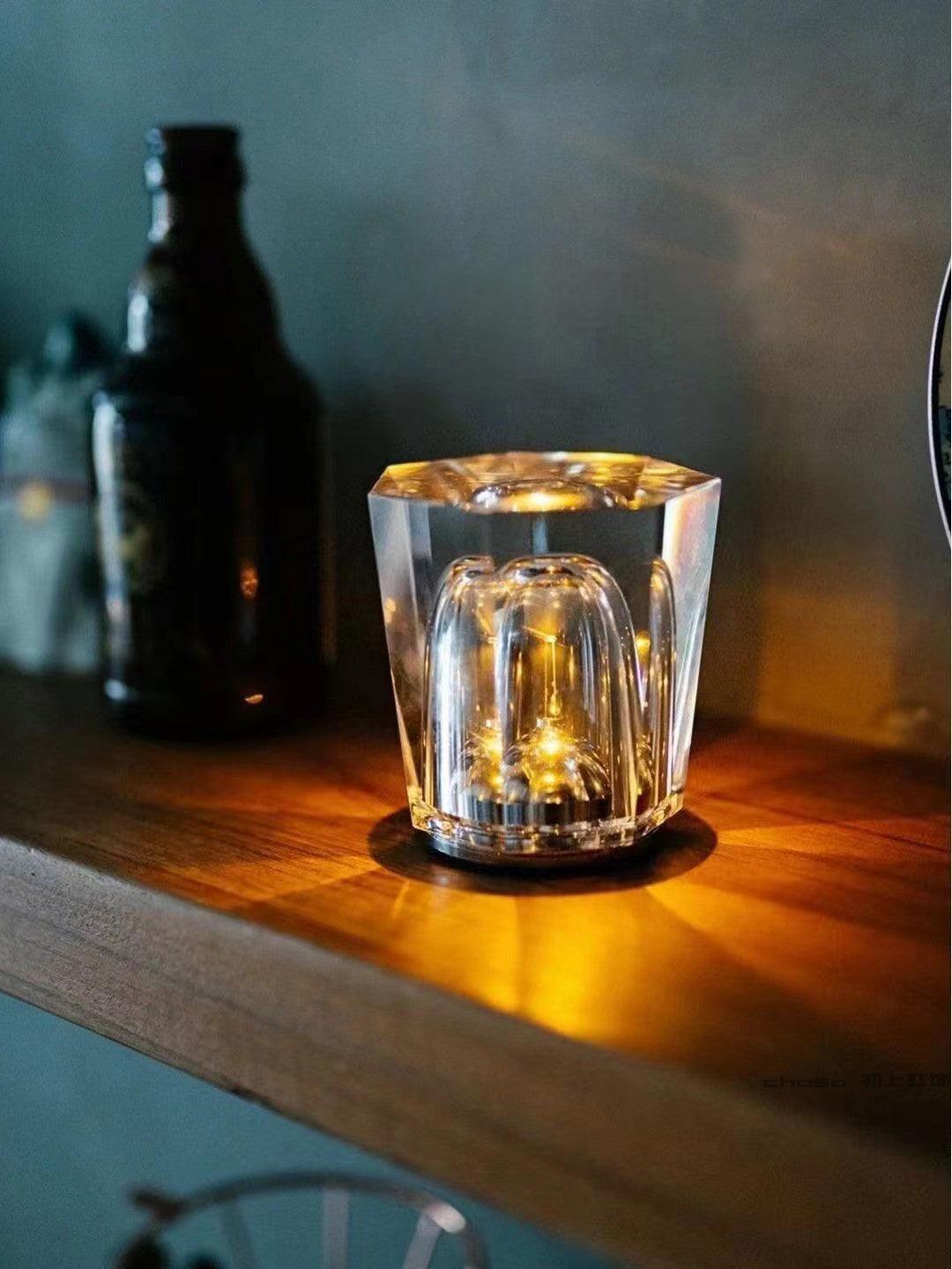 Crystal Diamond Table Lamp (built-in battery)