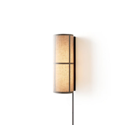 Cylinder Fabric wall lamp in bedroom bedside setting - Casa Norex