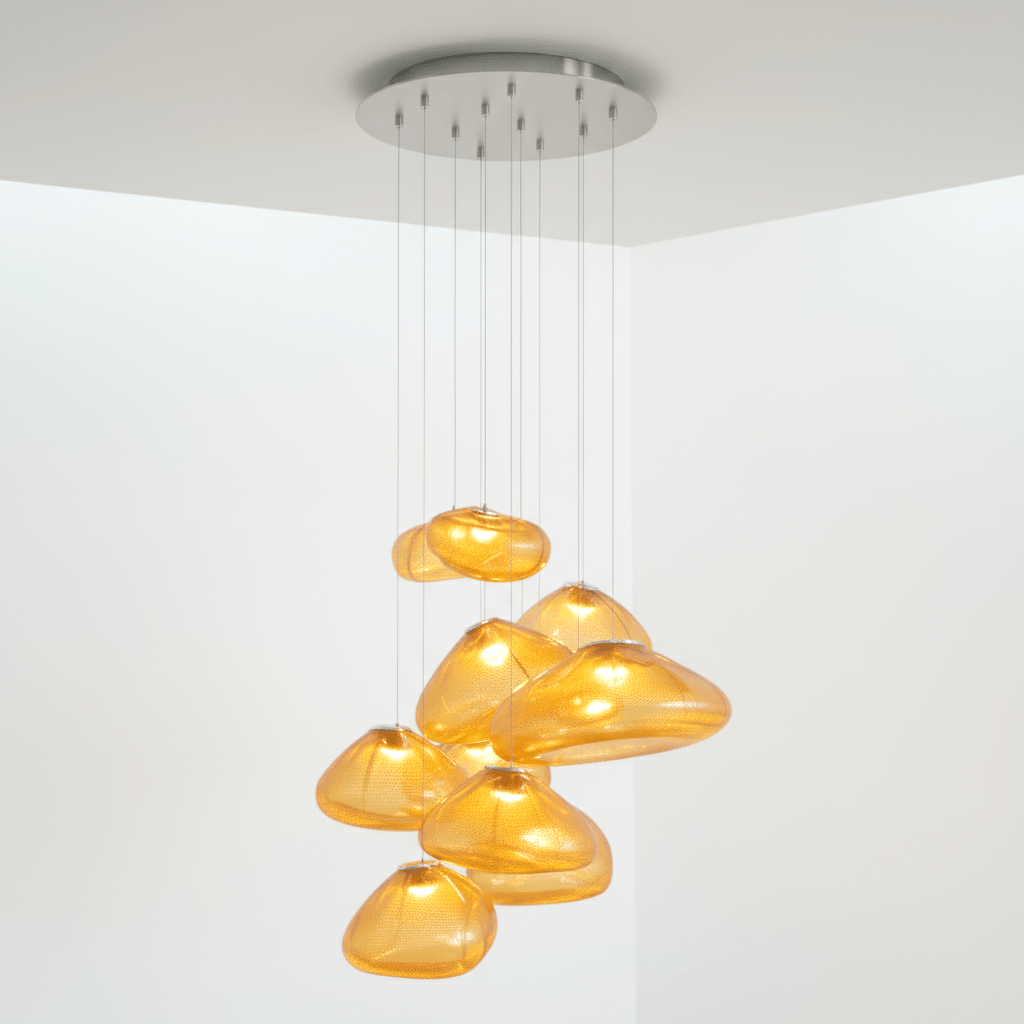 Random 73 Glass Pendant Light