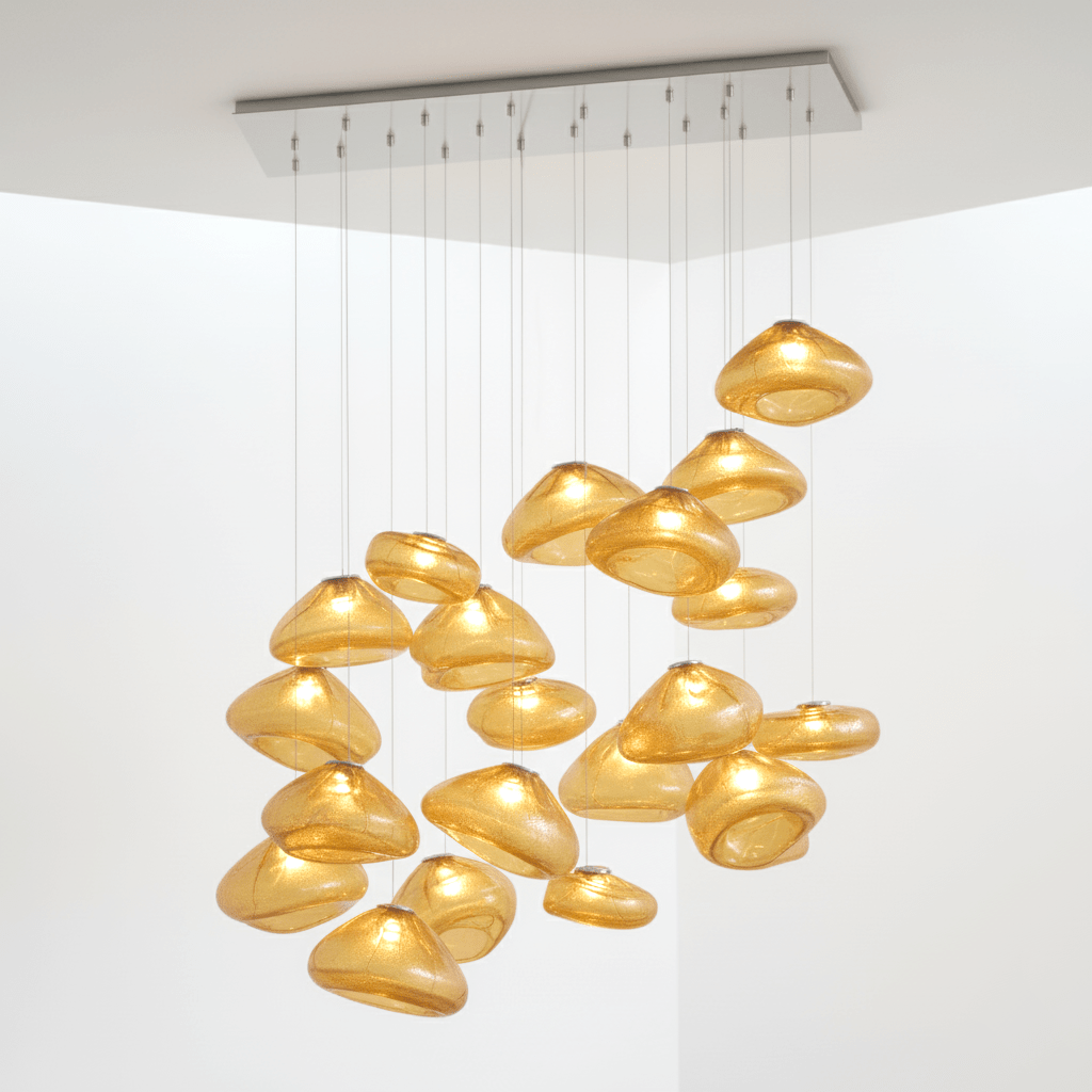 Random 73 Glass Pendant Light
