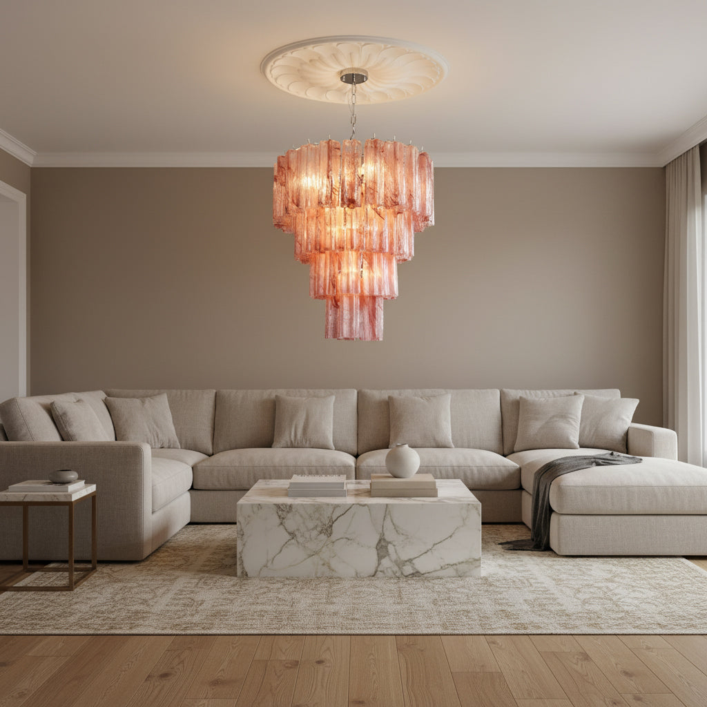 Kieran Glass Tube Chandelier