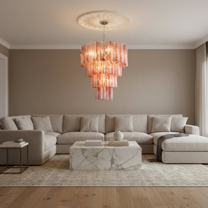 Kieran Glass Tube Chandelier