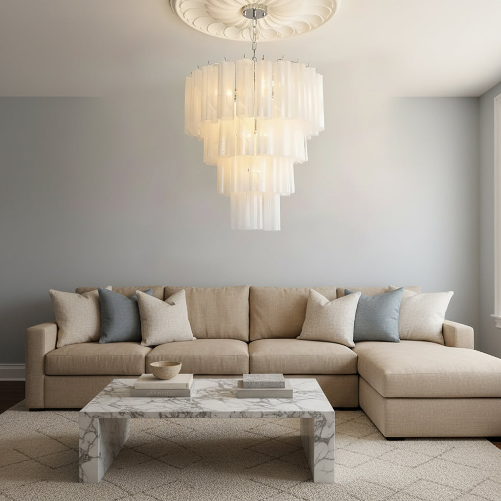 Kieran Glass Tube Chandelier