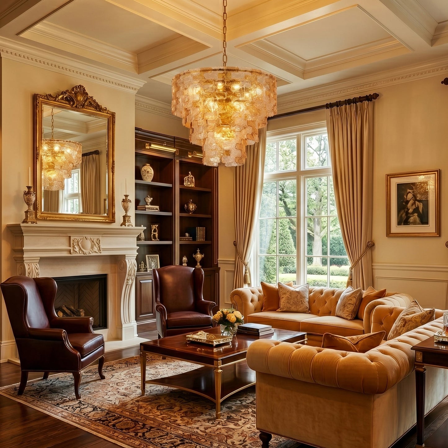 Jigsaw Glass Chandelier