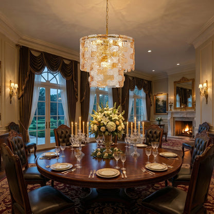Jigsaw Glass Chandelier