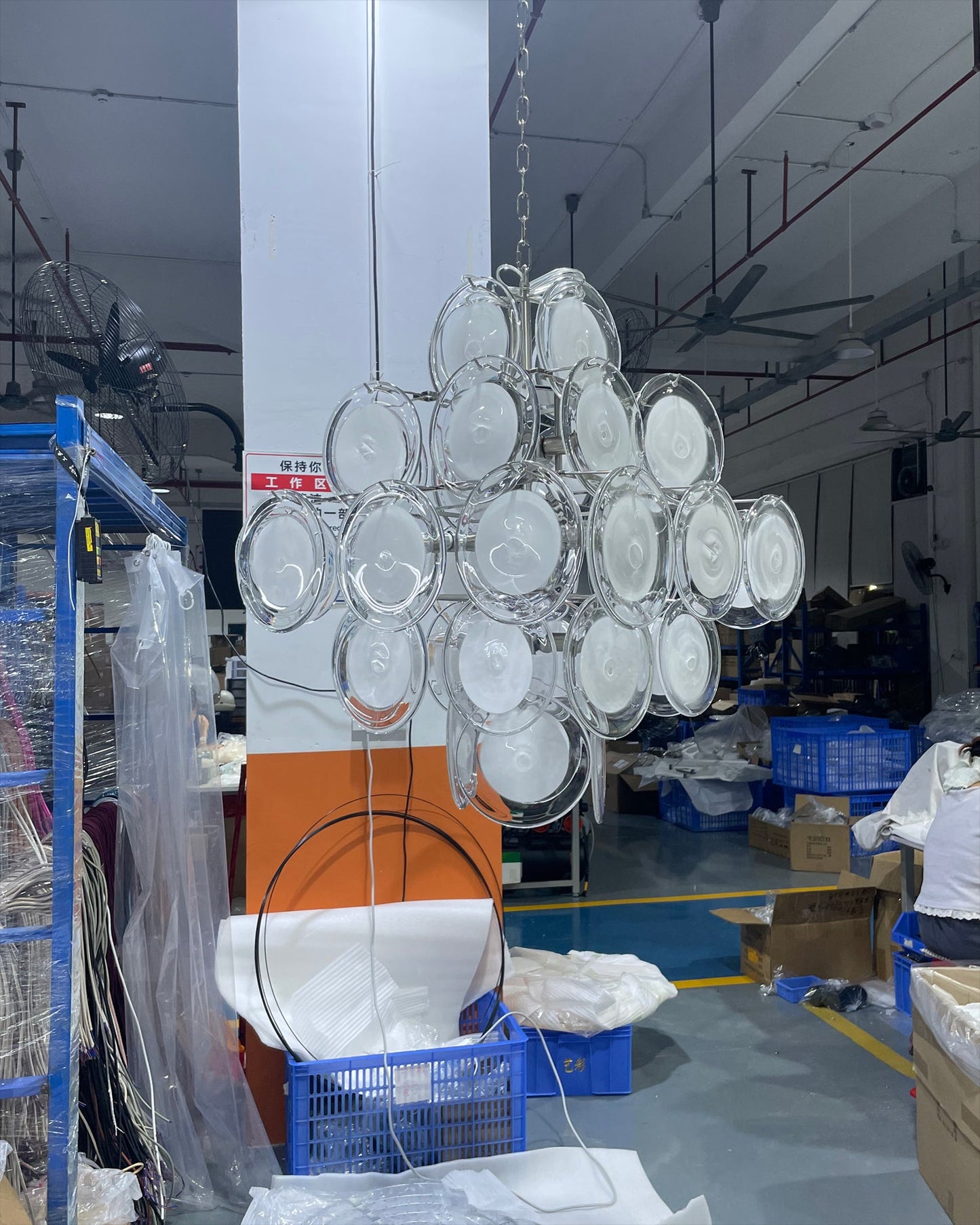 Medallion Glass Chandelier