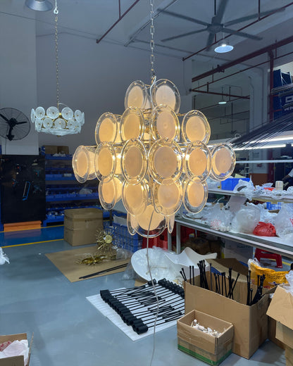 Medallion Glass Chandelier