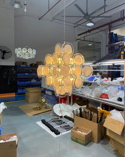 Medallion Glass Chandelier