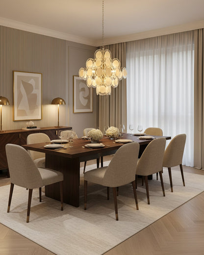 Medallion Glass Chandelier