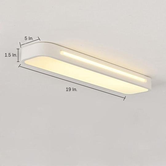 Pebble Long Oval LED Flush Mount Light, product view 6