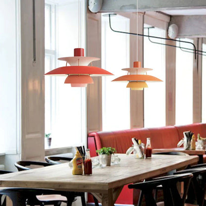 Colorful Layered Pendant Lights