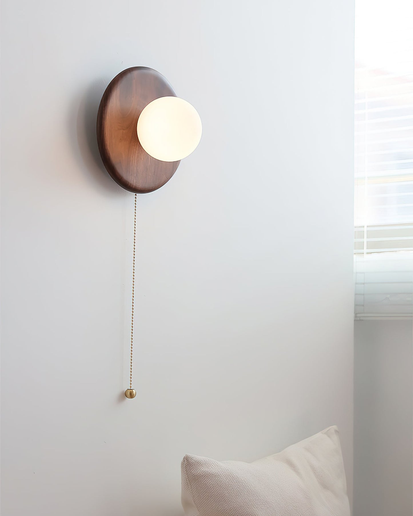 Abel Wood Disk Light