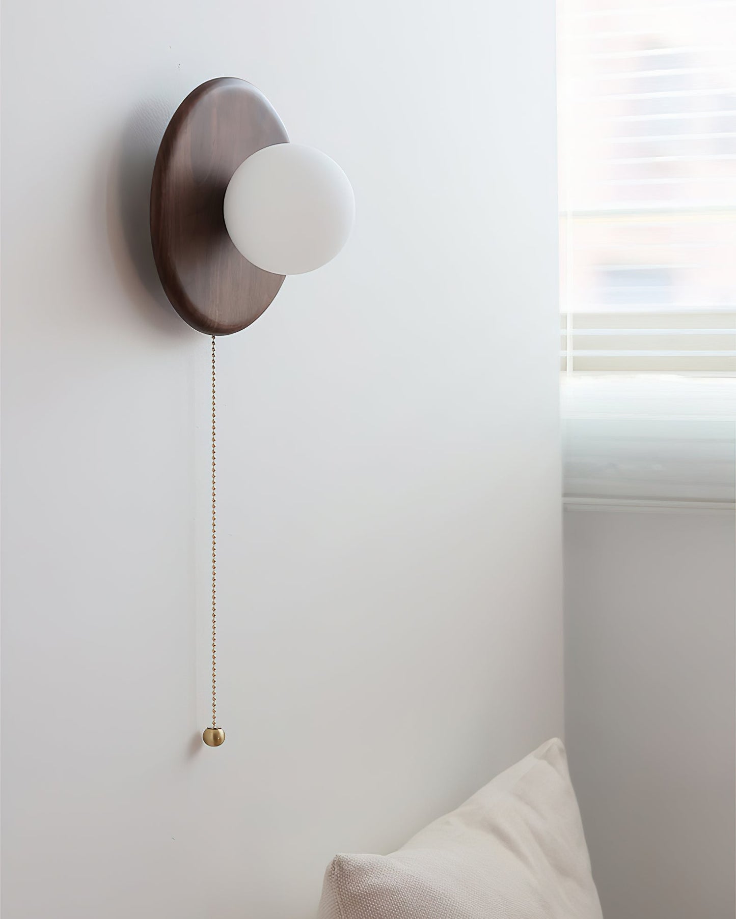 Abel Wood Disk Light