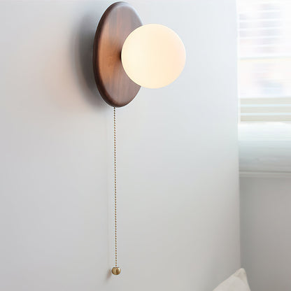 Abel Wood Disk Light