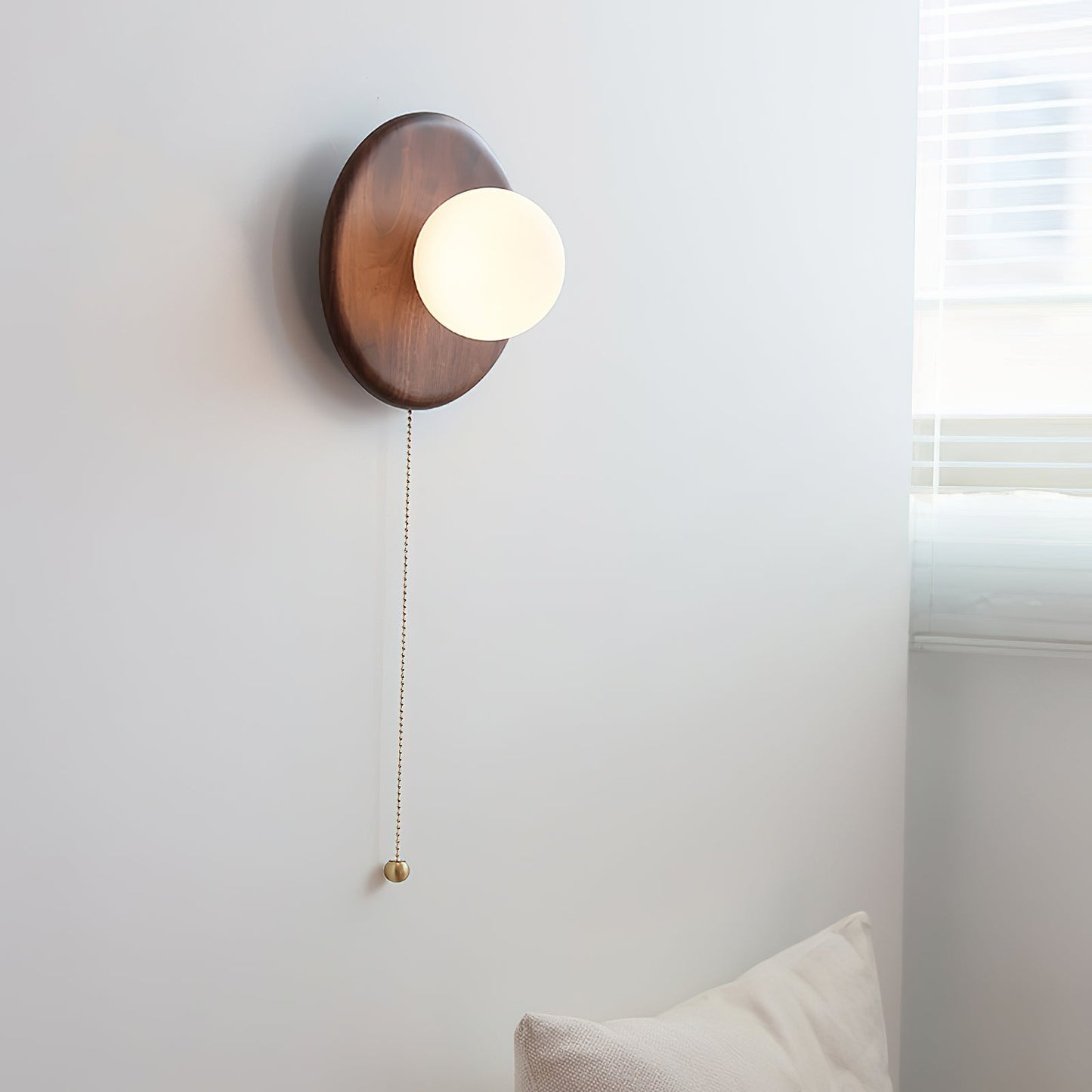 Abel Wood Disk Light
