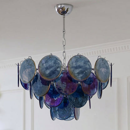 Brette Disk Glass Chandelier