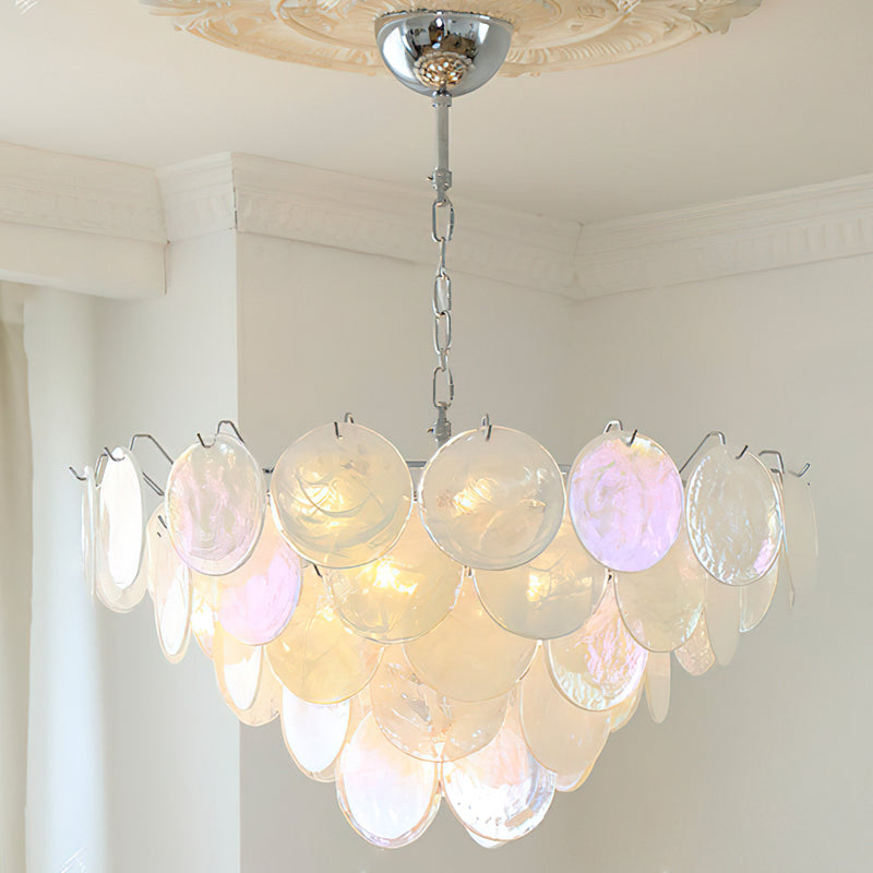 Brette Disk Glass Chandelier