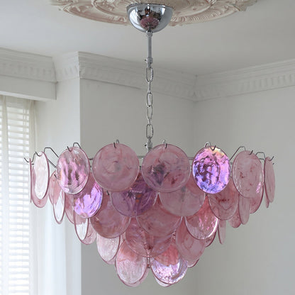 Brette Disk Glass Chandelier