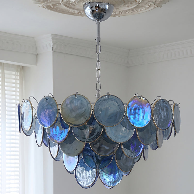 Brette Disk Glass Chandelier