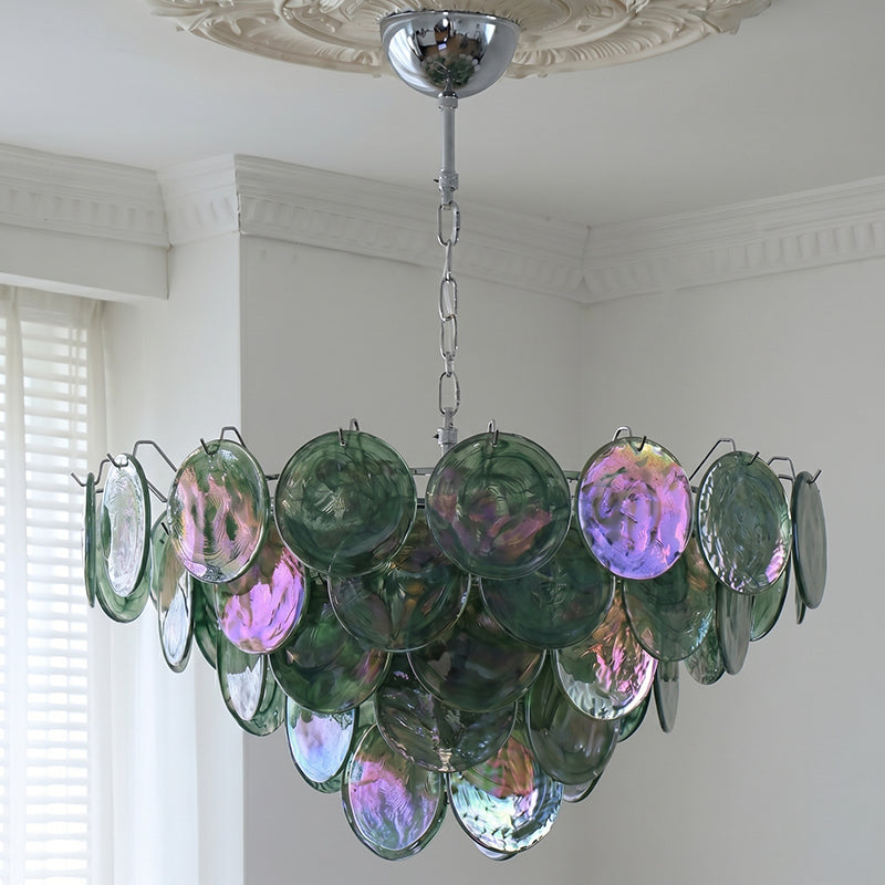 Brette Disk Glass Chandelier