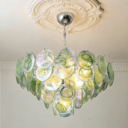 Brette Disk Glass Chandelier