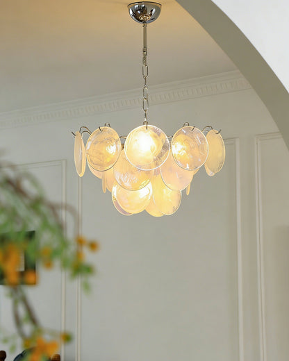 Brette Disk Glass Chandelier