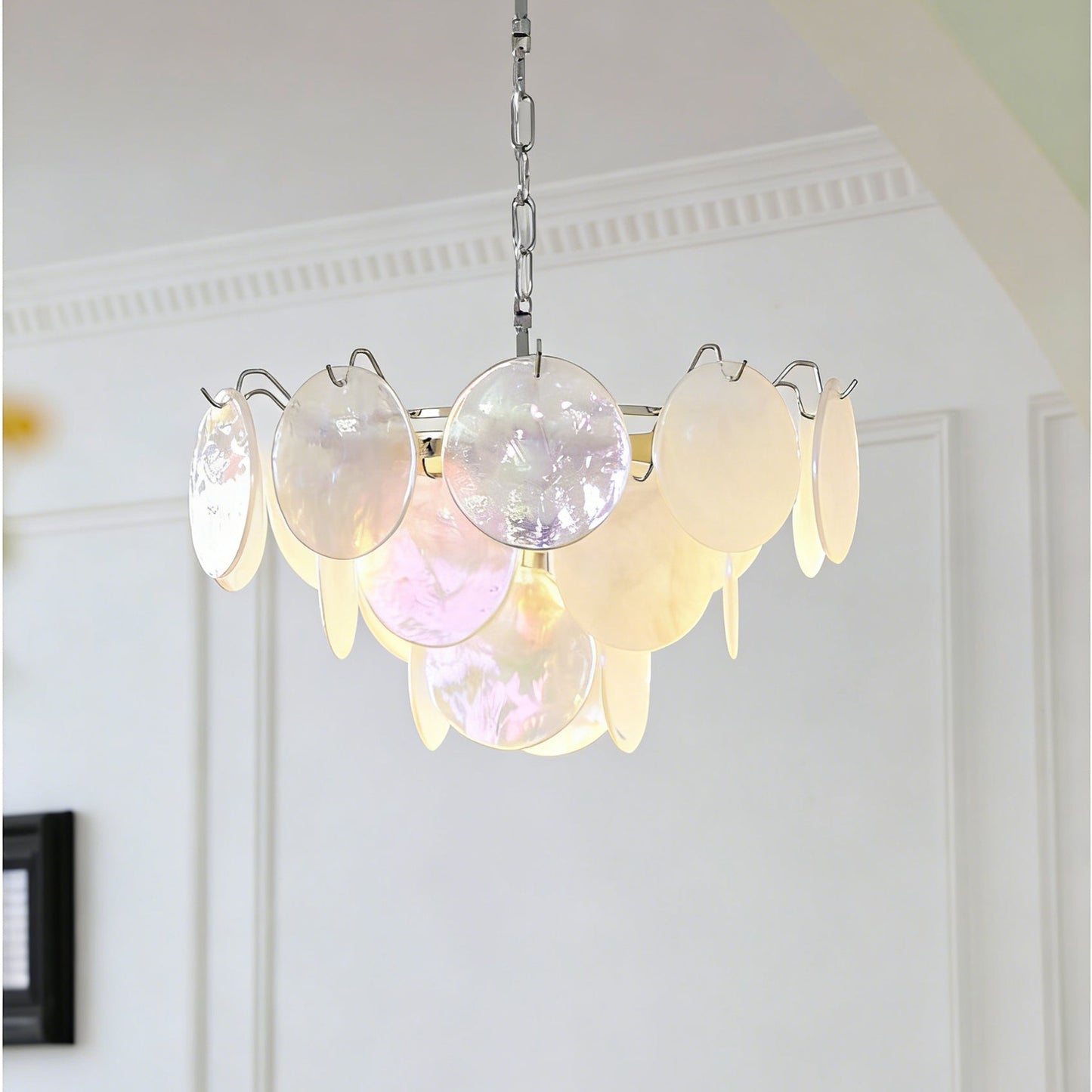 Brette Disk Glass Chandelier
