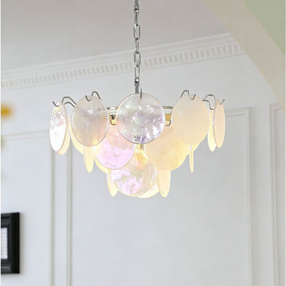 Brette Disk Glass Chandelier