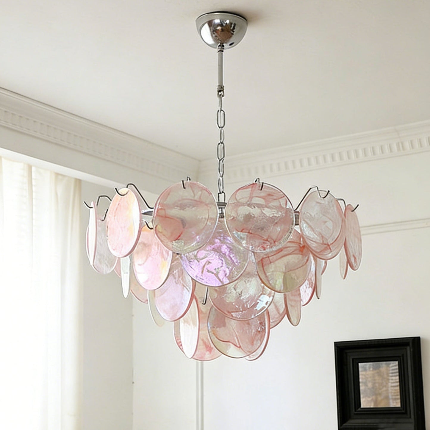 Brette Disk Glass Chandelier