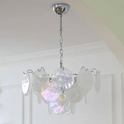 Brette Disk Glass Chandelier
