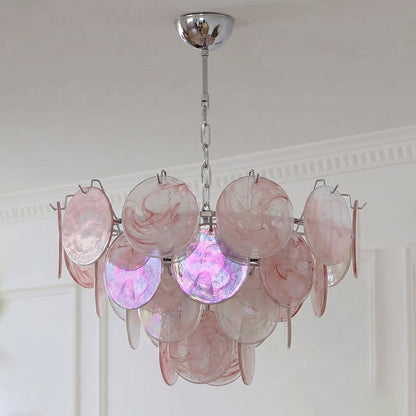 Brette Disk Glass Chandelier