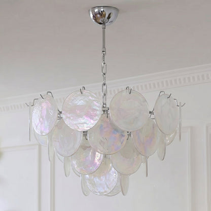 Brette Disk Glass Chandelier