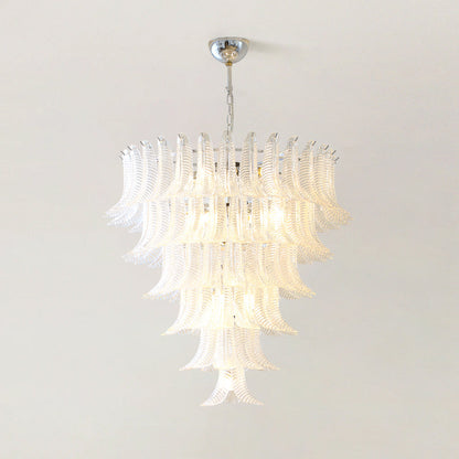 Eclissi Tiered Glass Chandelier