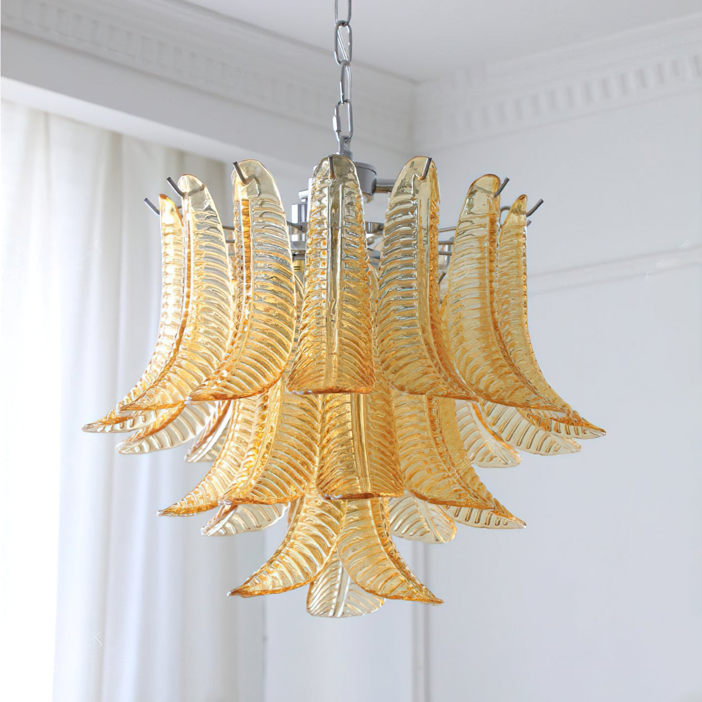Eclissi Tiered Glass Chandelier