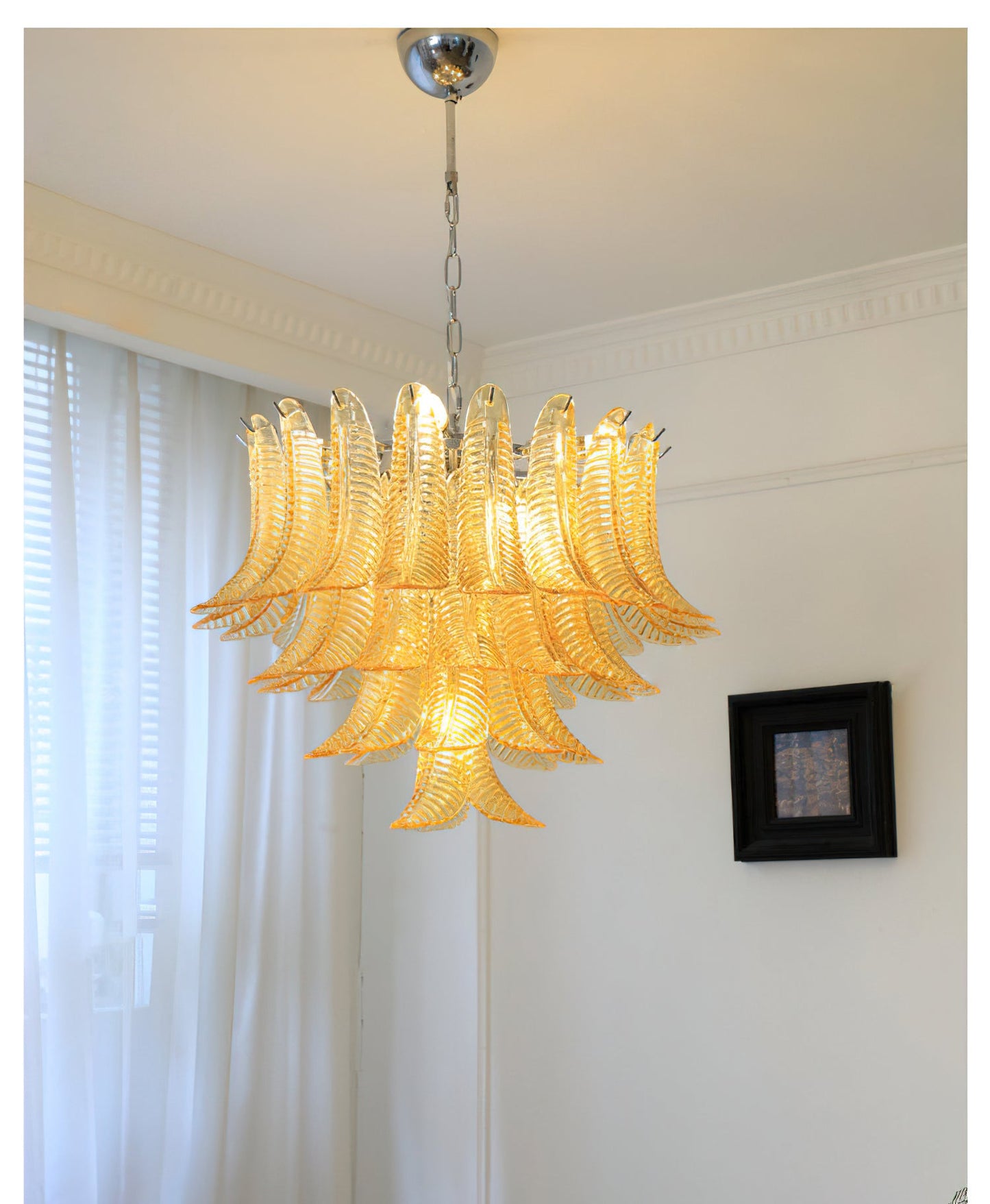Eclissi Tiered Glass Chandelier