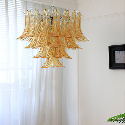 Eclissi Tiered Glass Chandelier