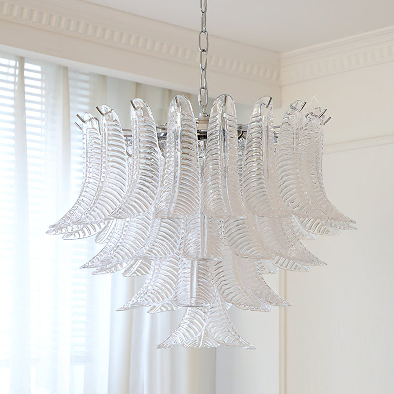 Eclissi Tiered Glass Chandelier