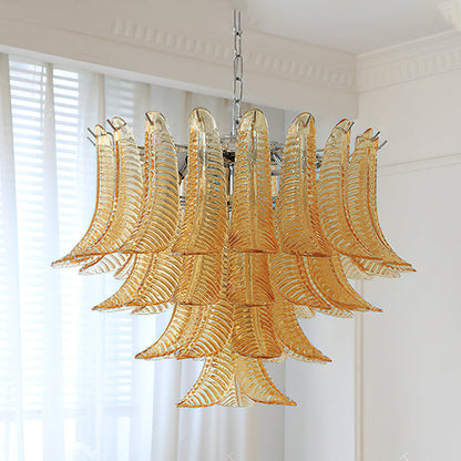 Eclissi Tiered Glass Chandelier