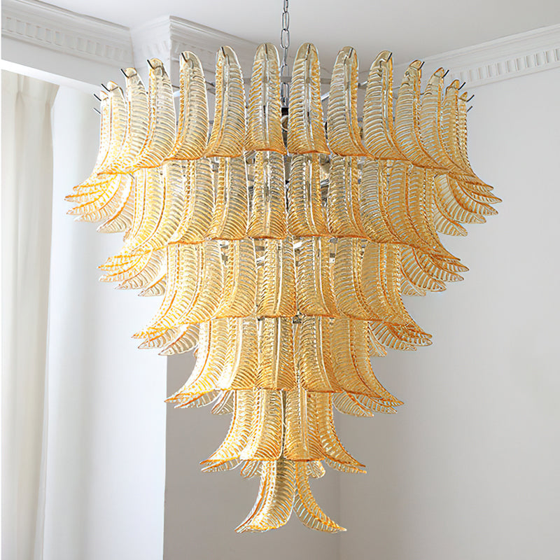 Eclissi Tiered Glass Chandelier
