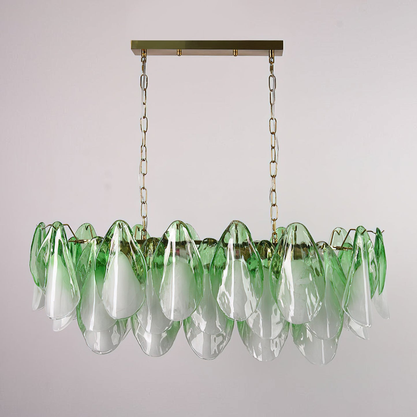 Flora Blush Ombre Linear Chandelier