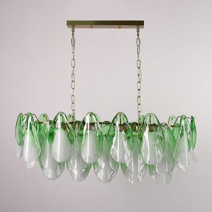 Flora Blush Ombre Linear Chandelier