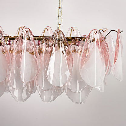 Flora Blush Ombre Linear Chandelier