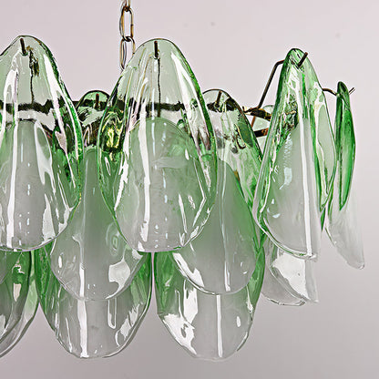 Flora Blush Ombre Linear Chandelier