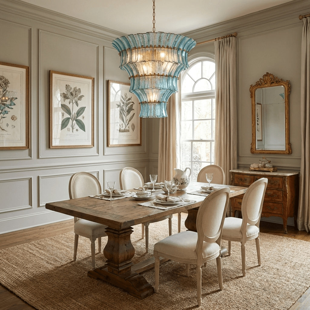 Fontana Charcoal Glass Chandelier