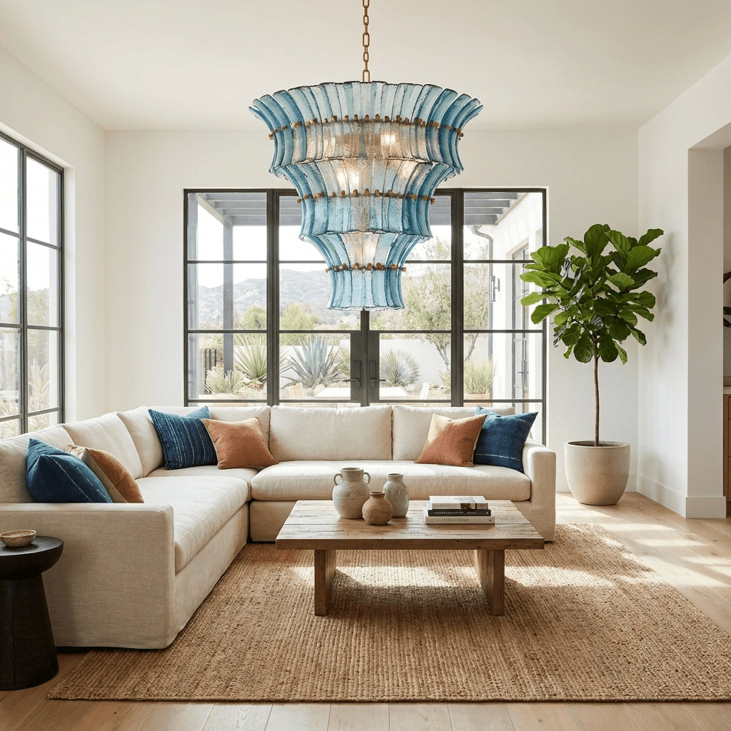 Fontana Charcoal Glass Chandelier
